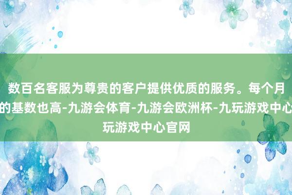 数百名客服为尊贵的客户提供优质的服务。每个月交纳的基数也高-九游会体育-九游会欧洲杯-九玩游戏中心官网