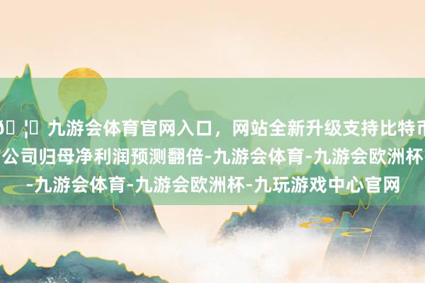🦄九游会体育官网入口,网站全新升级支持比特币整个有 256 家上市公司归母净利润预测翻倍-九游会体育-九游会欧洲杯-九玩游戏中心官网