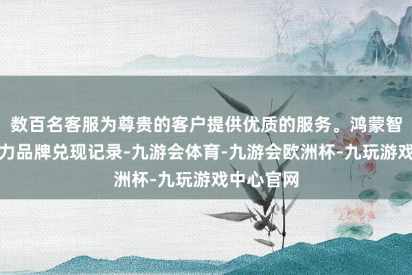 数百名客服为尊贵的客户提供优质的服务。鸿蒙智行变调势力品牌兑现记录-九游会体育-九游会欧洲杯-九玩游戏中心官网